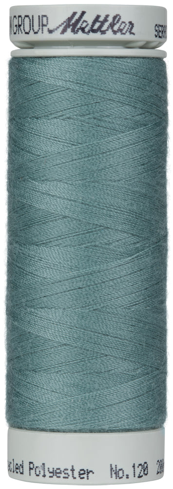 Mettler Seracycle sewing thread spool in Vintage Blue (1214) - 71/2 200m