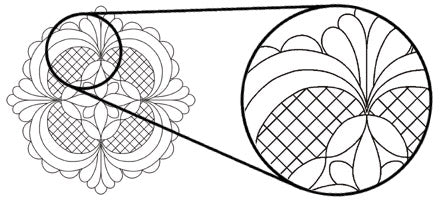 Sandie Lush Designs Wholecloth Cushion #17