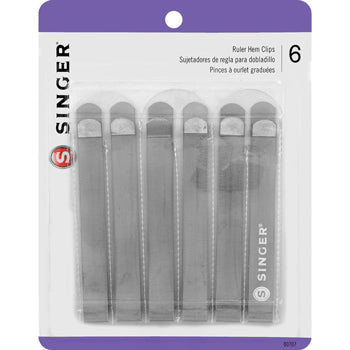 Singer Notions Ruler Hem Clips  Pack of 6