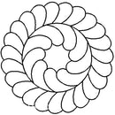 Quilting Creations Stencil 7½" Feather Circle
