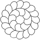 Quilting Creations Stencil 5" Feather Circle