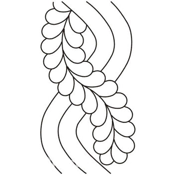 Quilting Creations Stencil 8" Feather Border