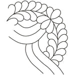 Quilting Creations Stencil 8" Feather Border W/Corner