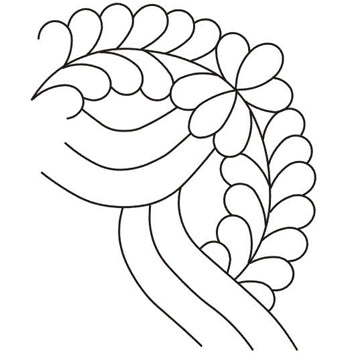 Quilting Creations Stencil 8" Feather Border W/Corner