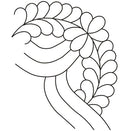 Quilting Creations Stencil 7" Cable Feather Corner