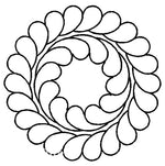 Quilting Creations Stencil 9" Feather Circle