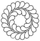 Quilting Creations Stencil 9" Feather Circle