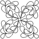 Quilting Creations Stencil 7½" Feathered Curls