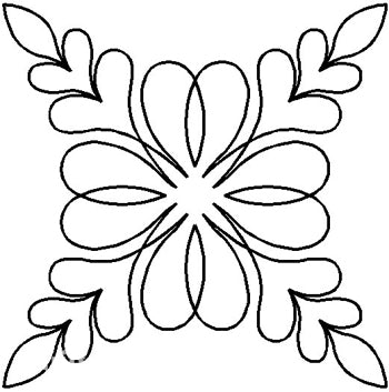 Quilting Creations Stencil 6" Feathered Hearts