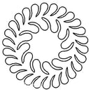 Quilting Creations Stencil 8" Feather Circle 3