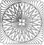 Quilting Creations Stencil 6" New York Beauty-5