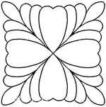 Quilting Creations Stencil 5" Feathered Square
