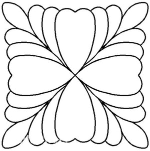 Quilting Creations Stencil 5" Feathered Square