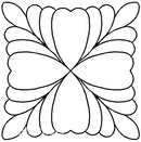 Quilting Creations Stencil 5" Feathered Square