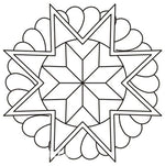 Quilting Creations Stencil 11" Feathered Star