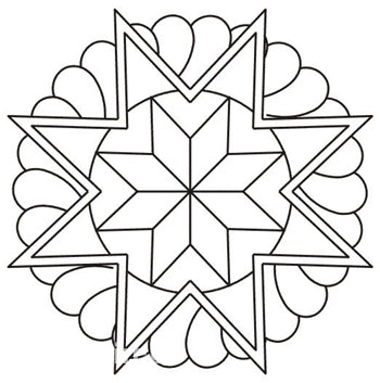 Quilting Creations Stencil 11" Feathered Star