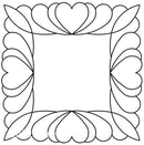 Quilting Creations Stencil 9" Feather Square