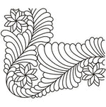 Quilting Creations Stencil 9½" Elegant Feather Corner