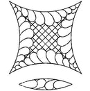 Quilting Creations Stencil 6" Feathered Double Wedding Ring