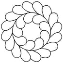 Quilting Creations Stencil 6" Feather Circle 2