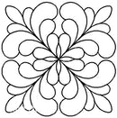 Quilting Creations Stencil 7" Adante Feather Block