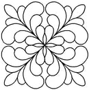 Quilting Creations Stencil 9" Adante Feather Block