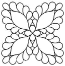 Quilting Creations Stencil 7¼" Feather Motif Design