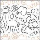 Quilting Creations Animal Crackers Pantograph 9½" 12ft long