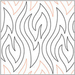 Quilting Creations Kindling Pantograph 144" 12ft long