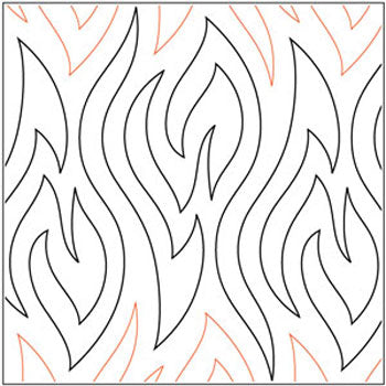 Quilting Creations Kindling Pantograph 144" 12ft long