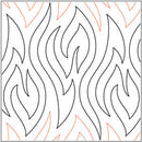 Quilting Creations Kindling Pantograph 144" 12ft long