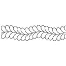 Quilting Creations Stencil 3" Feather Border 2