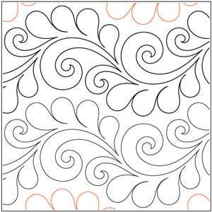 Quilting Creations Deja Vu Pantograph 7½" 12ft long