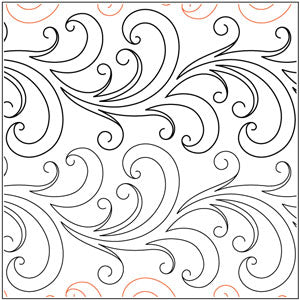 Quilting Creations Willow Petite Pantograph 6½" 12ft long