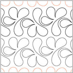Quilting Creations Splish Splash Pantograph 4¾" 12ft long