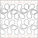 Quilting Creations Splish Splash Pantograph 4¾" 12ft long