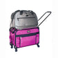 Tutto Machine Tote Medium in Pink - ballistic nylon sewing machine carry-on with wheels and pull bar