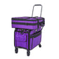 Tutto Machine Tote Large in Purple - ballistic nylon sewing machine carry-on with wheels and pull bar