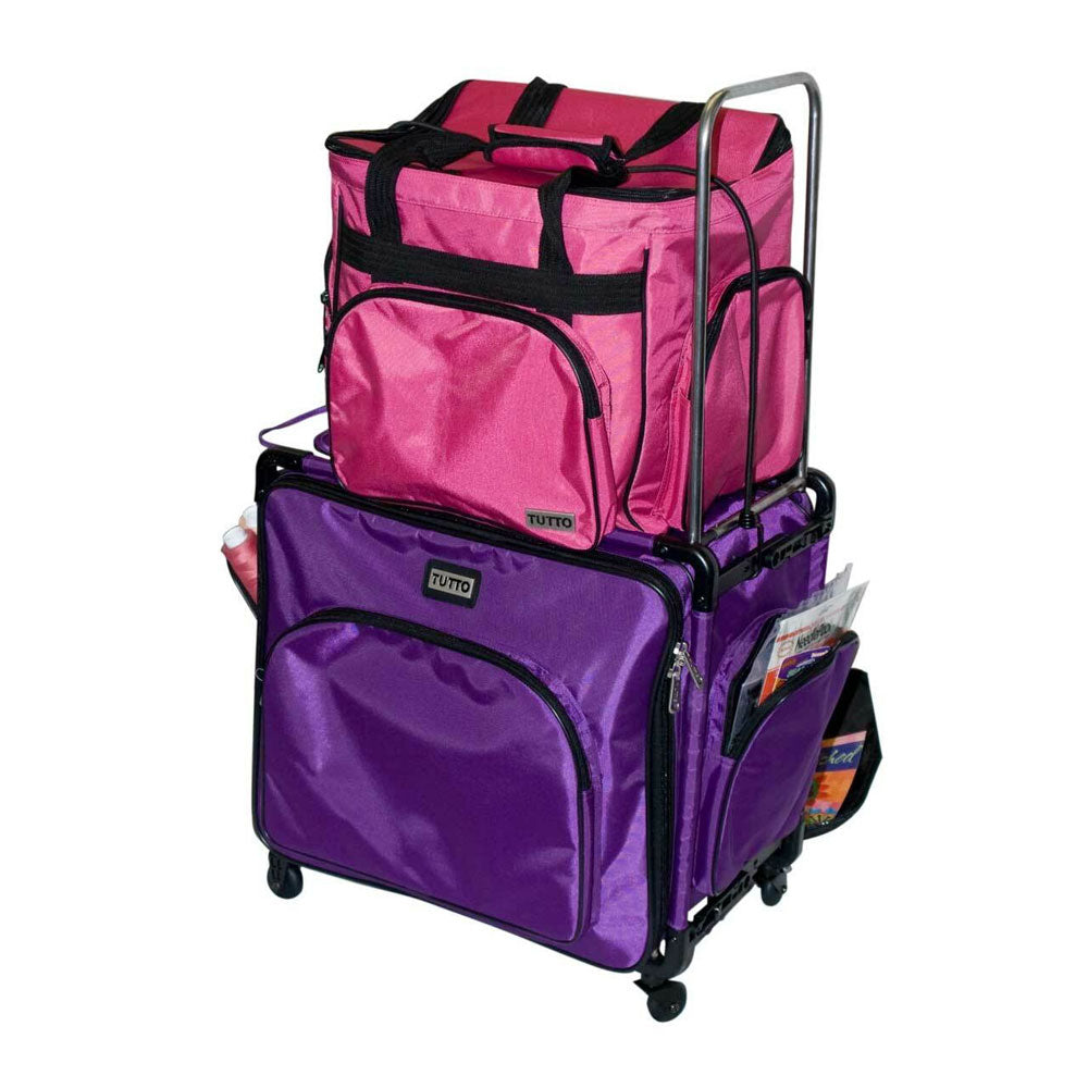 Tutto Overlocker Tote On Wheels 20" - sewing and crafts storage bag - detail view