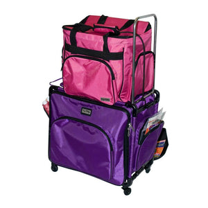 Tutto Overlocker Tote On Wheels 20" - sewing and crafts storage bag - detail view