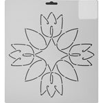 Thimbleberries Stencil 9" Tulip