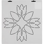 Thimbleberries Stencil 11" Tulip