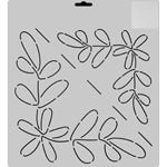 Thimbleberries Stencil 9" & 12" Corner Swirl