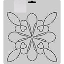 Thimbleberries Stencil 7½" Heart Loop