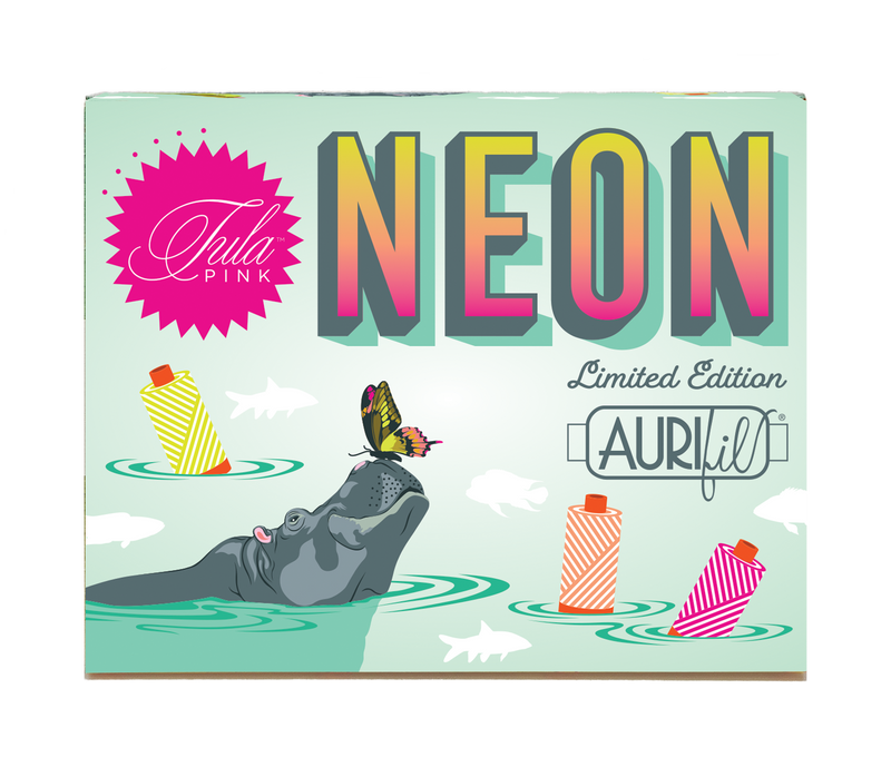 Aurifil Tula Pink Neons & Neutrals (3 Large Spools)