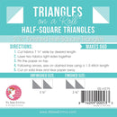 Half Square Triangles on a Roll