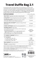 ByAnnie Travel Duffle Bag 2.1 Pattern