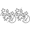 Quilting Creations Stencil 5" Over the Moon | Quilting Stencils