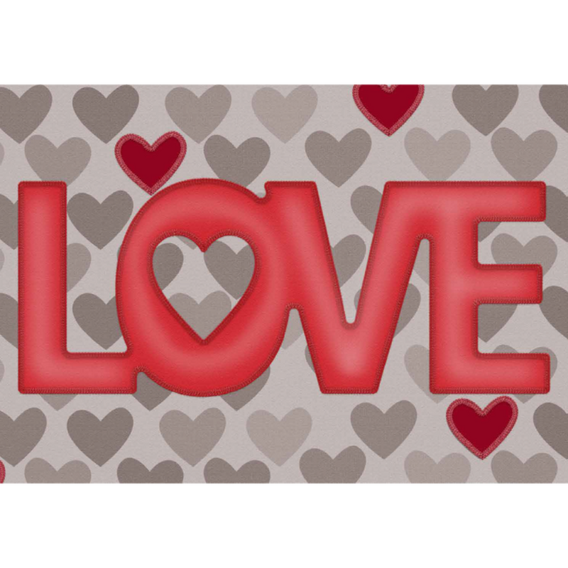 Crafters Edge Love Single Fabric Cutting Die