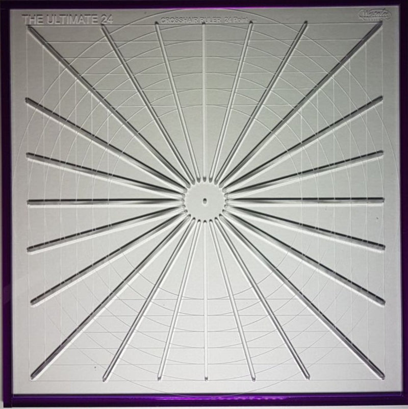 Westalee Crosshair 24 Point Ultimate Square Design Ruler 12½"